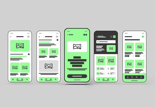 Modern Furniture Mobile App UI Kit with Ecommerce Interface