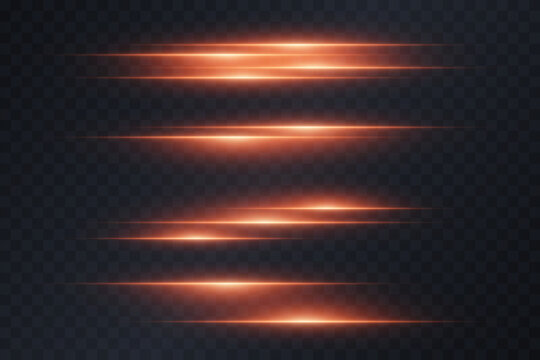 Abstract orange light lines creating a dynamic speed effect on a dark background