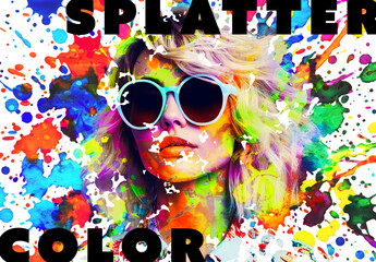Color Splatter Photo Effect