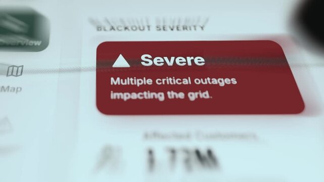 Notification of a major grid event as part of real-time grid awareness and incident command
