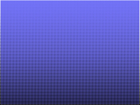 Blue and black halftone dot pattern gradient background