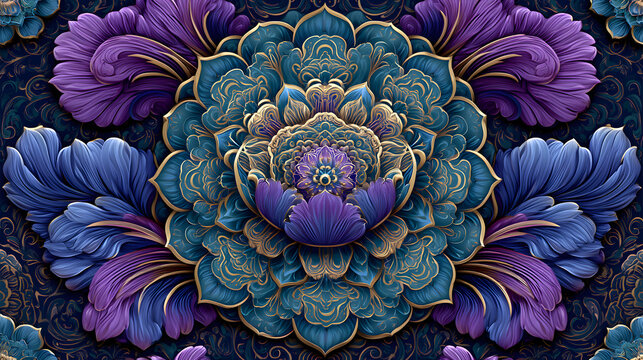 seamless wallpaper design decor wallpaper pattern graphics design art background. Stock Illustration