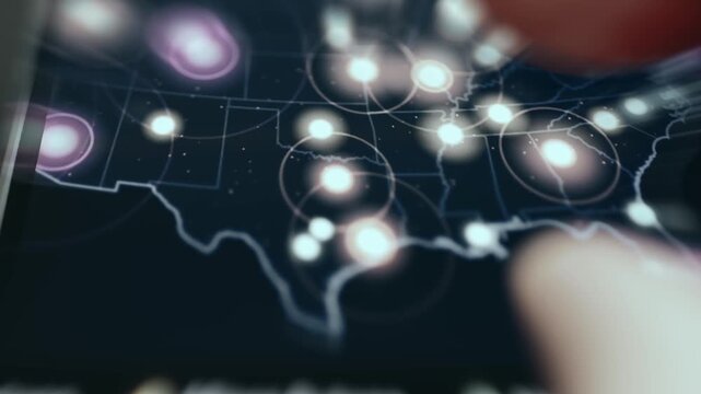 Real-time United States power outage monitoring map