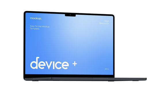 Floating Laptop Screen Mockup