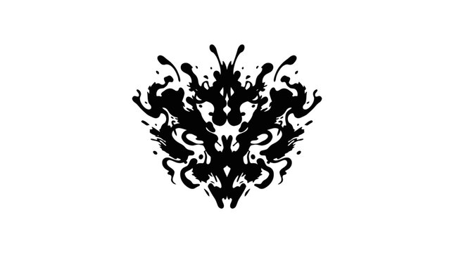 Rorschach Test Inkblot Abstract Symmetry Psychology Concept