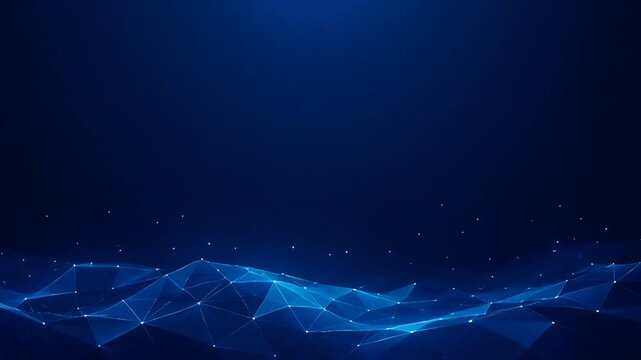 Network Line Background with Point and Polygon Pattern for Abstract Digital Image,Concept and Business Presentation