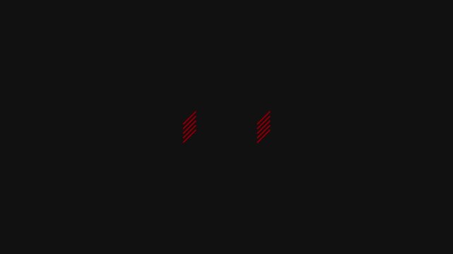 2D Cartoon Shy Blushing Face Cheek Lines Animation on Black Background