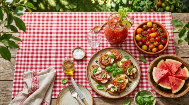 Mediterranean Picnic With Summer Tapas