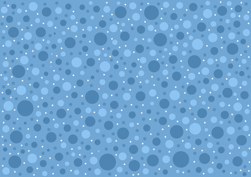 Abstract blue-shaded circles pattern in different sizes on a blue background for wallpaper and design layouts.