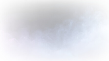 Clouds drift in soft shades of blue and pink against a transparent background during a peaceful day © Liubov