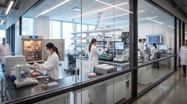 Through Glass Synthetic Biology Platform Lab Production Pipeline
