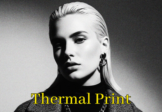 Thermal Print Photo Effect