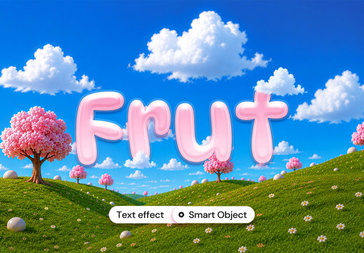 Frutiger Aero Text Effect