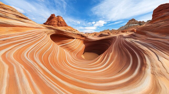 Arizona Wave Canyon Scenic Vista  Desert landscape, tourism, travel