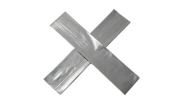 Abstract white geometric low poly cross design element isolated on a transparent background