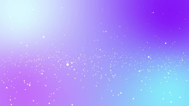Abstract soft pastel violet and teal blue gradient background with glowing white dust particles floating bokeh lights and dreamy magical sparkle elements for modern digital design