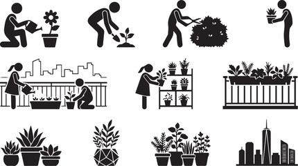 Fototapeta premium Of diverse people performing various jobs and activities work construction