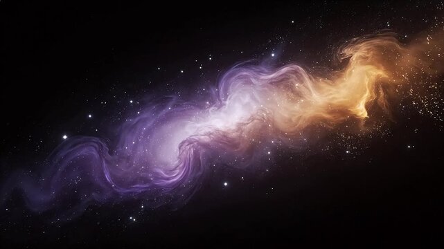 Galaxy with stars and nebula