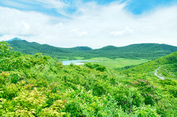 福島県耶麻郡北塩原村　雄国沼湿原に広がる雄国沼 © TNK