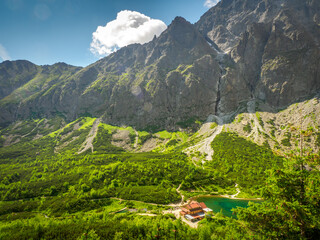 National park Skalnata dolina and Green mountain lake, High Tatra mountains, Slovakia © aes ace