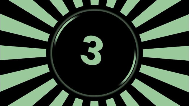 Green Sunburst Countdown Timer Loop 10 Seconds      

Retro Comic Number Counter Animation HD       

Vintage Radial Rays Countdown Motion Graphics   