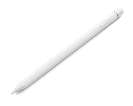 White stylus pen isolated on transparent background