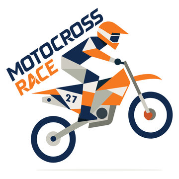 Motocross logo vector 