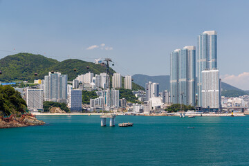 Marine City skyline along the waterfront © Evgeny Karandaev