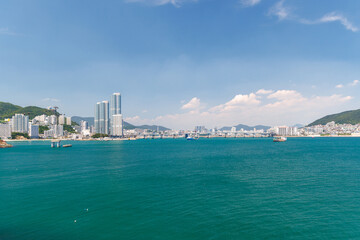 Marine City skyline along the waterfront © Evgeny Karandaev