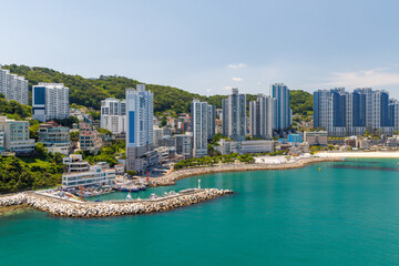 Marine City skyline along the waterfront © Evgeny Karandaev