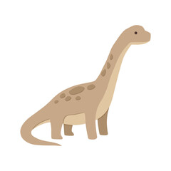 Dinosaur Forest Illustration with Prehistoric Trees in Cute Kawaii Style © Felipe