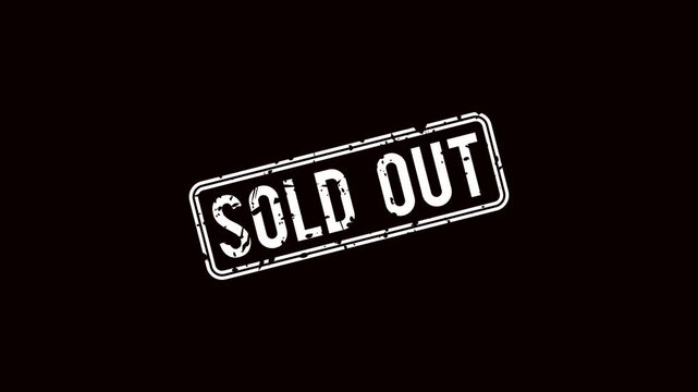 sold out stamp black background animation, sold out stamp green background animation, sold out rubber stamp background animation
