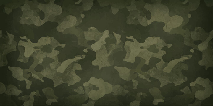 Camouflage pattern in shades of green and beige, creating a textured backdrop ideal for military or outdoor themes.