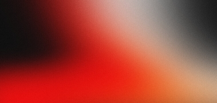Dark glowing red and gray grainy gradient abstract texture background