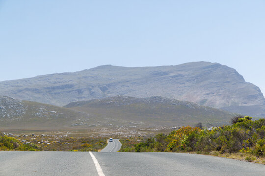 Road through hills near Cape of Good Hope