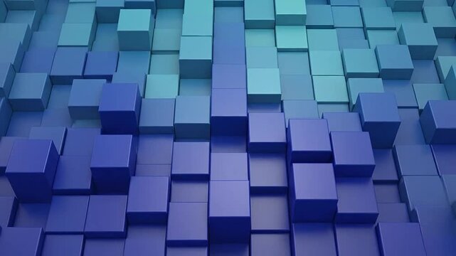 A digital background featuring a pattern of three dimensional blue cubes