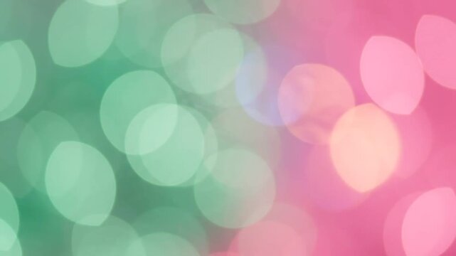 A Captivating Blend of Soft Pink and Green Bokeh Lights Creating a Dreamy Atmosphere for Artistic and Creative Expressions