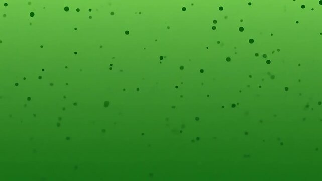 A vibrant green background featuring a subtle pattern of small circular dots and soft light