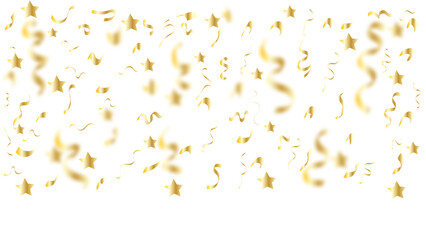Premium celebration confetti cascade isolated on white © MdAsif
