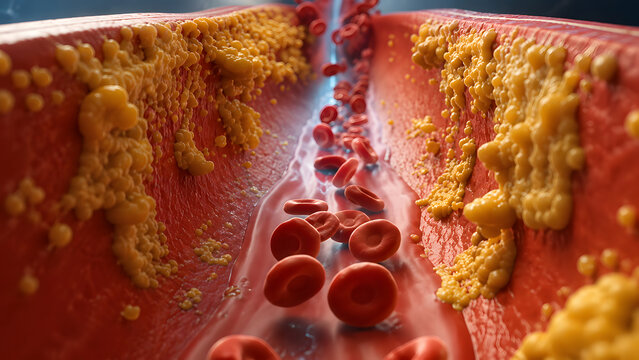 Atherosclerosis Inside Blood Vessel