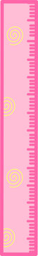 Simple vertical ruler school stationery for icon office and shcool