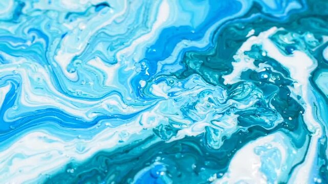 Mesmerizing Abstract Swirls of Blue and Green: A Stunning Display of Fluid Art and Creative Expression Captured in Vibrant, Flowing Patterns