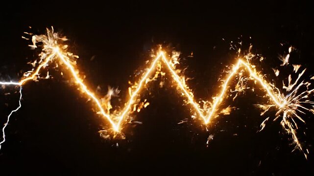 Captivating Display of Sparkling Light: A Journey Through Dynamic Energy and Radiant Patterns in a Darkened Environment