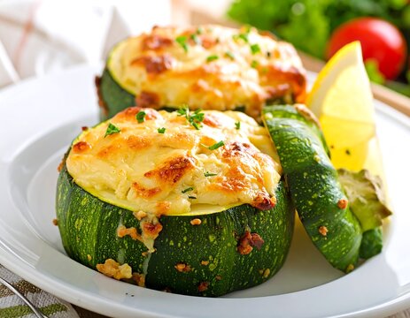 Stuffed Zucchini.