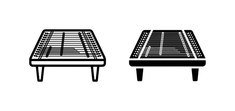 Dulcimer Icons: Musical Instrument Vector Graphics, Traditional String Instrument