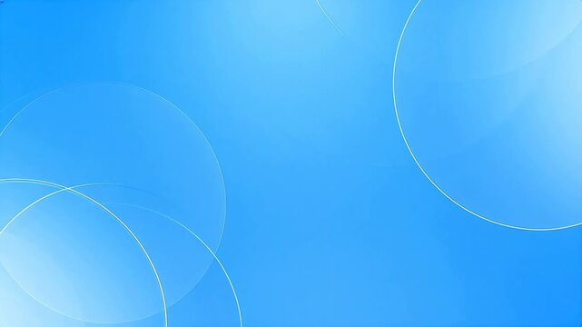 Abstract blue circles on gradient background