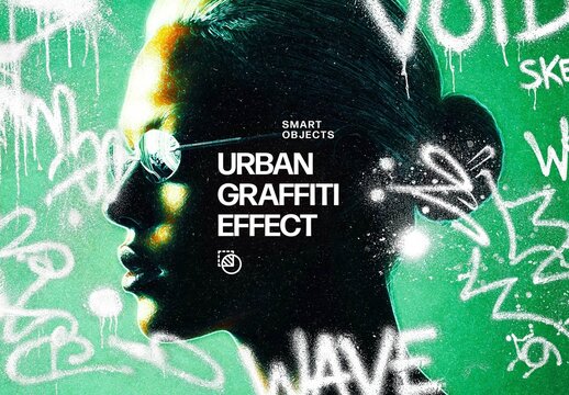 Urban Graffiti Collage Effect For Poster And Social Media Design