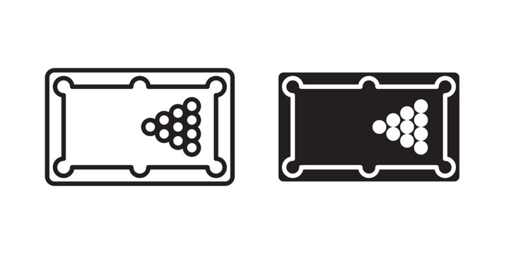 Pool table icon