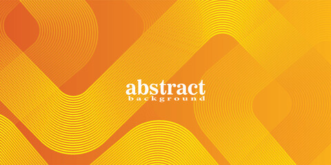 Orange abstract background. Minimal pattern. Vibrant gradient geometric lines. Modern design. Suit for banner, cover, business, flyer, poster, website, brochure, corporate © Alice