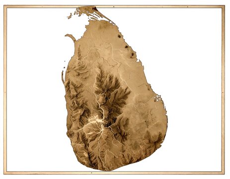Sri Lanka Map.